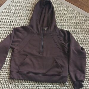 Brown Women's Hoodie Sweater